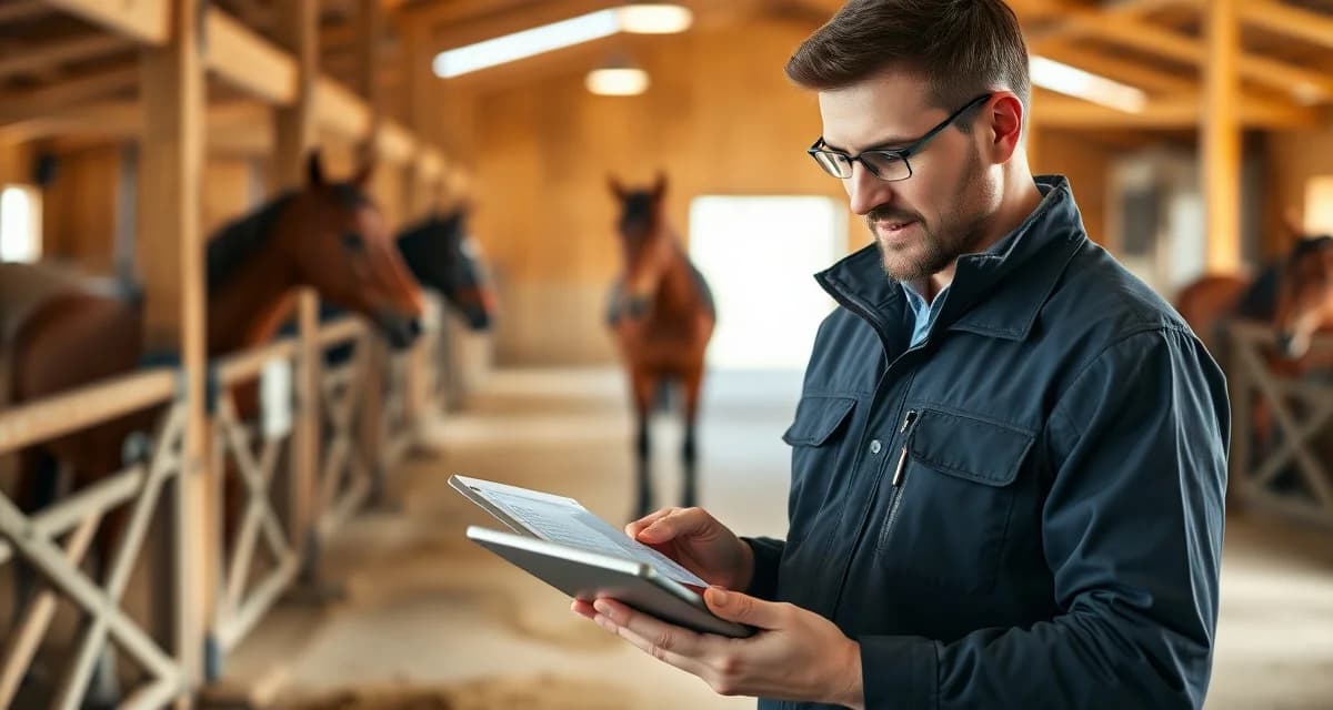 Barn manager communicating with horse owners using structured digital system instead of group texts and phone calls