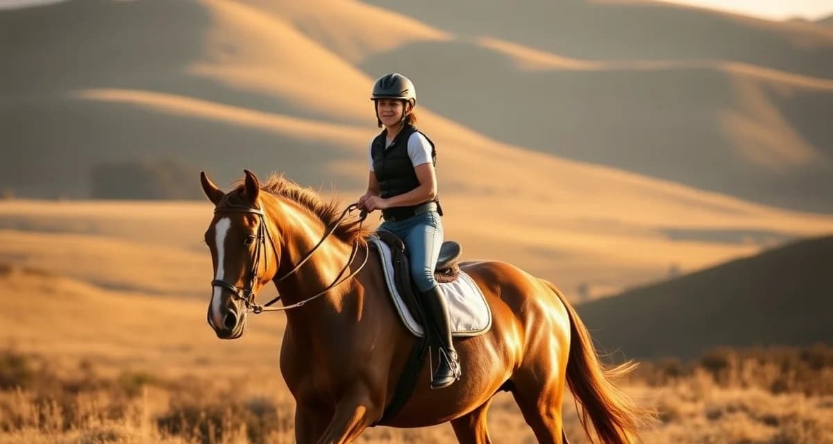 Conditioned endurance horse and rider during long-distance competition, demonstrating proper barn management and athletic preparation.