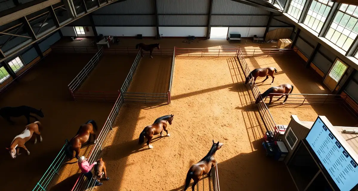 Organized horse turnout schedule template for boarding barn paddock management and rotation planning