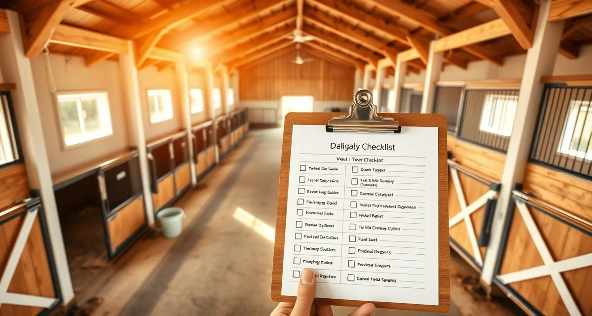 Layup Barn Daily Checklist: Complete Operations Guide | BarnBeacon